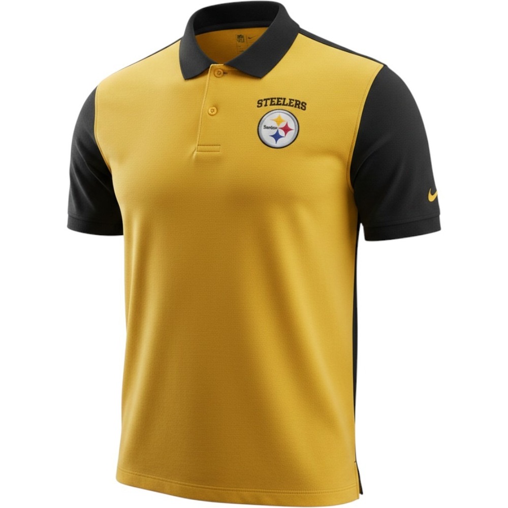 New Nike Pittsburgh Steelers Polo NFL Team Apparel‎ Men's Size Small
